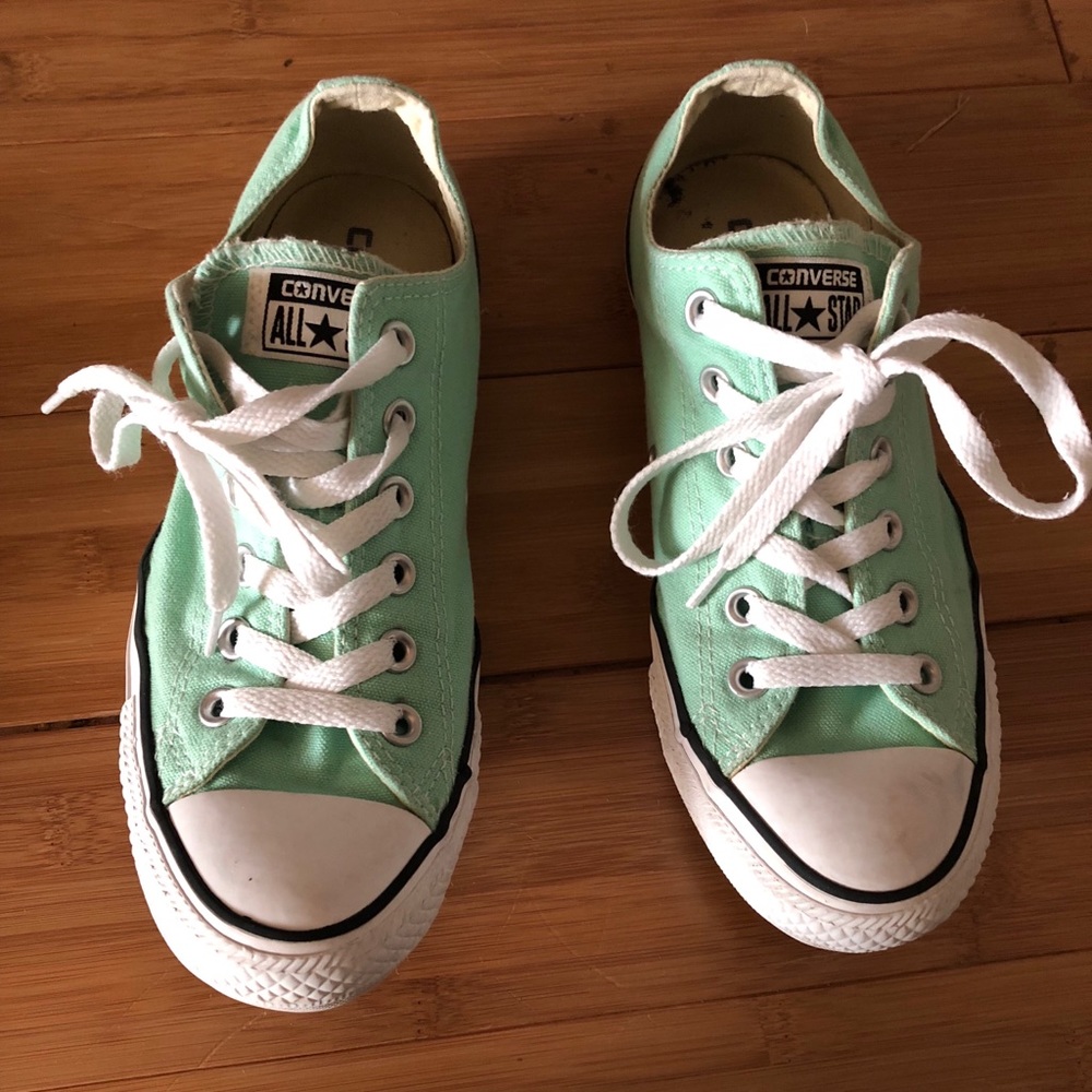 Mint Green/ Turquoise Converse shoes